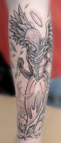 Tatouage archange manchette
