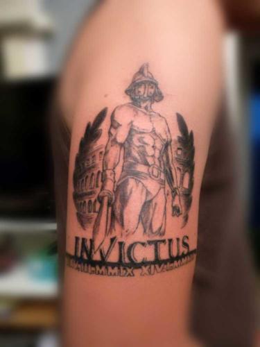 Tatouage gladiateur Colisée
